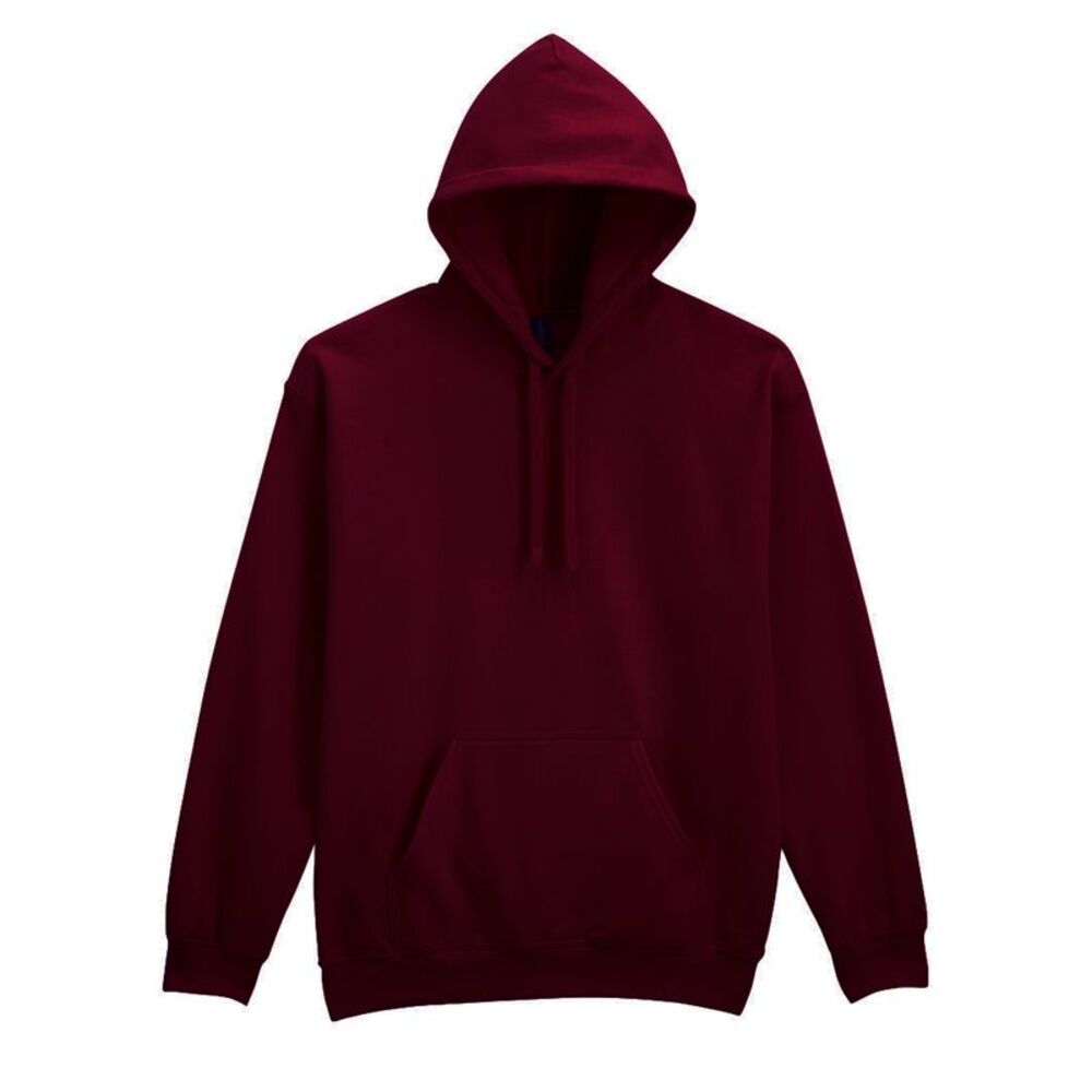 Gildan Unisex Adult Midweight Fleece Hoodie / Maroon
